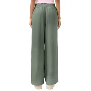 Wide Lightweight Chiffon Trousers Women QS image-5