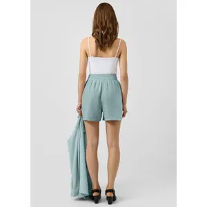 Lace Detail Elastic Waist Short For Women QS image-4