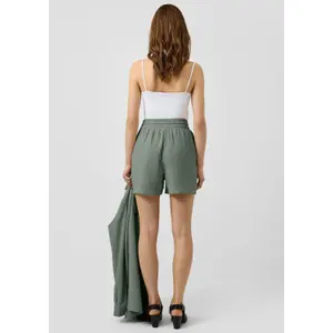 Lace Detail Elastic Waist Short For Women QS image-4