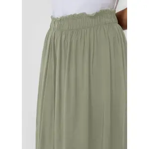 Women's Flared Long Flowing Skirt with Ruffles QS image-3