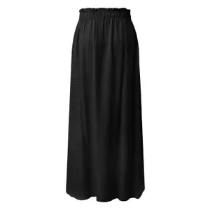 Fluid Viscose Long Skirt with Elasticated Waist Women QS image-1