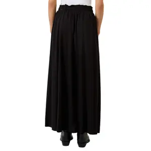 Fluid Viscose Long Skirt with Elasticated Waist Women QS image-5