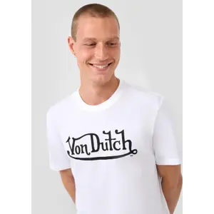 T-shirt με στρογγυλή λαιμόκοψη με εκτύπωση μπροστά κανονική εφαρμογή QS Von Dutch image-3