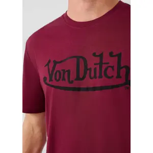 T-shirt με στρογγυλή λαιμόκοψη με εκτύπωση μπροστά κανονική εφαρμογή QS Von Dutch image-3