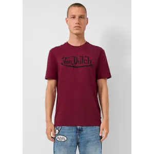 T-shirt με στρογγυλή λαιμόκοψη με εκτύπωση μπροστά κανονική εφαρμογή QS Von Dutch image-6