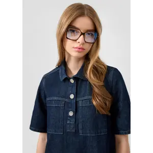Women's denim dress QS image-3