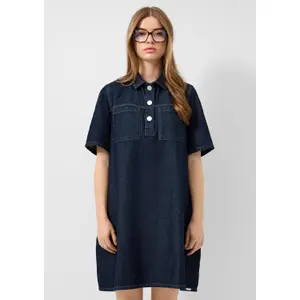 Women's denim dress QS image-6