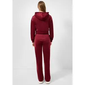 Women's Cropped Hoodie with Kangaroo Pocket QS image-4