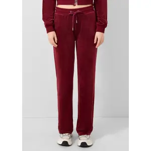 Embroidered Velvet Trousers with Italian Pockets for Women QS image-6