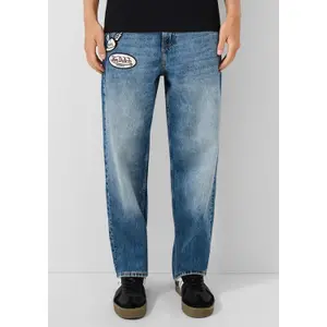 Straight Jeans with Relaxed Fit and Mid Rise QS image-6