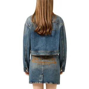 Oversized Denim Jacket for Women QS image-5