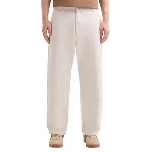 Relaxed Fit Straight Cut Carpenter Trousers QS image-2