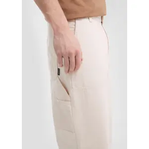 Relaxed Fit Straight Cut Carpenter Trousers QS image-3