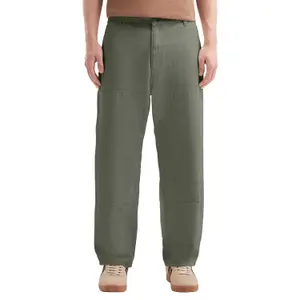 Relaxed Fit Straight Cut Carpenter Trousers QS image-2