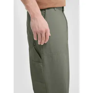 Relaxed Fit Straight Cut Carpenter Trousers QS image-3