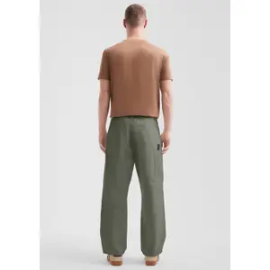 Relaxed Fit Straight Cut Carpenter Trousers QS image-4