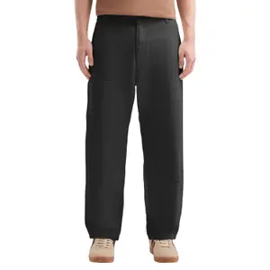 Relaxed Fit Straight Cut Carpenter Trousers QS image-2