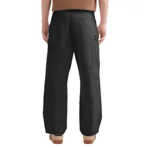 Relaxed Fit Straight Cut Carpenter Trousers QS image-5