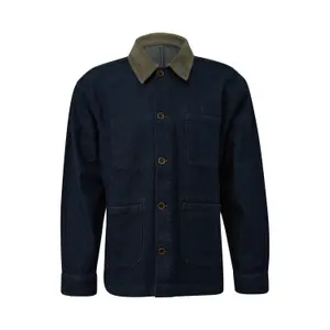 Loose-Fit Denim Overshirt QS image-0