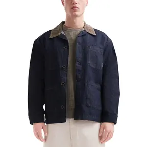 Loose-Fit Denim Overshirt QS image-2