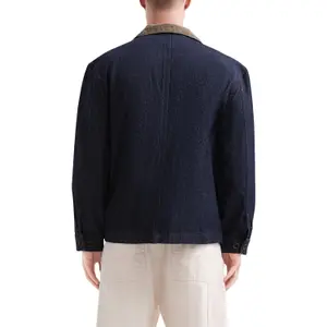 Loose-Fit Denim Overshirt QS image-5