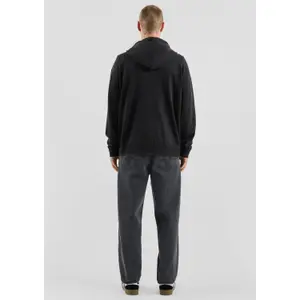 Zip-Up Hoodie with Kangaroo Pocket QS image-4