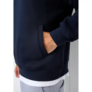 Hooded sweatshirt with embroidered logo QS Emmvee image-3