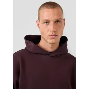 Hooded sweatshirt with embroidered logo QS Emmvee image-3