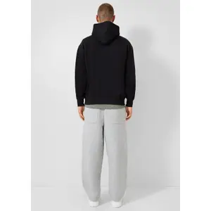 Hooded sweatshirt with embroidered logo QS Emmvee image-4