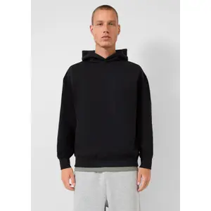Hooded sweatshirt with embroidered logo QS Emmvee image-6