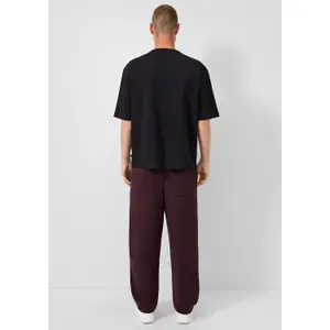 Loose Fit Fleece Jogging Trousers QS image-4