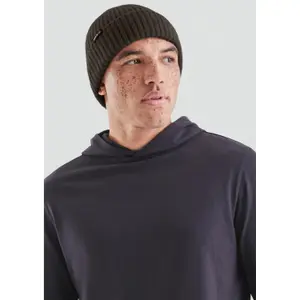 Chunky Knit Beanie with Logo QS image-3