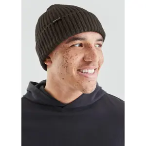 Chunky Knit Beanie with Logo QS image-6
