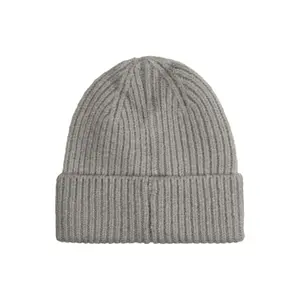 Chunky Knit Beanie with Logo QS image-1