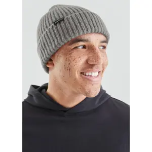 Chunky Knit Beanie with Logo QS image-2