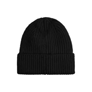 Chunky Knit Beanie with Logo QS image-1