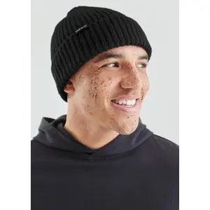 Chunky Knit Beanie with Logo QS image-6