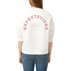 Loose Trendy Print Sweatshirt for Women QS image-5