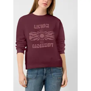 Loose Trendy Print Sweatshirt for Women QS image-3