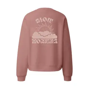 Loose Trendy Print Sweatshirt for Women QS image-1