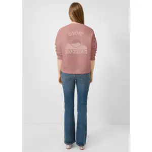 Loose Trendy Print Sweatshirt for Women QS image-4