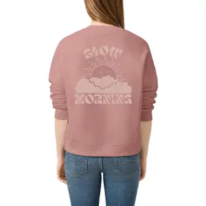 Loose Trendy Print Sweatshirt for Women QS image-5
