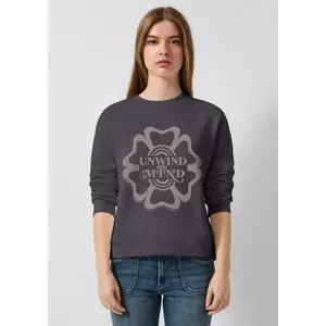 Loose Trendy Print Sweatshirt for Women QS image-6