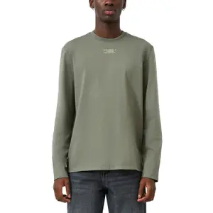 Long Sleeve T-Shirt with Small Front Print QS image-2