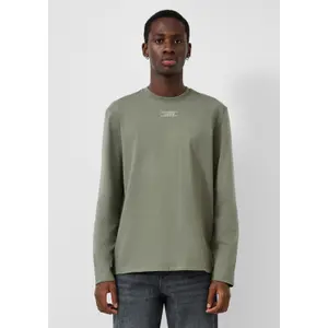 Long Sleeve T-Shirt with Small Front Print QS image-6