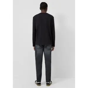 Long Sleeve T-Shirt with Small Front Print QS image-4