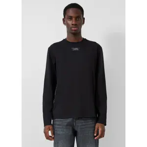 Long Sleeve T-Shirt with Small Front Print QS image-6
