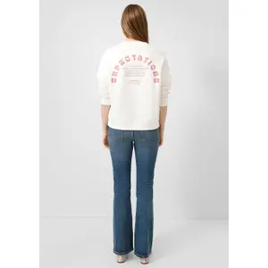 Mid-Rise Stretch Flare Jeans for Women QS Catie image-4