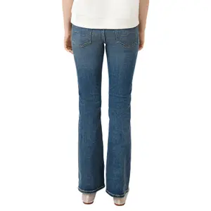 Mid-Rise Stretch Flare Jeans for Women QS Catie image-5