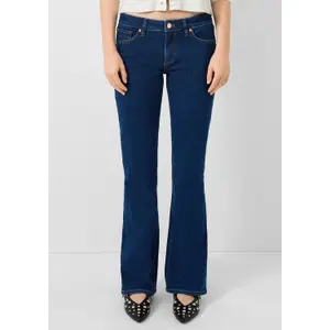 Modern Mid-Rise Bootcut Jeans for Women QS image-6